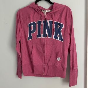 Pink Victoria’s Secret full zip hoodie